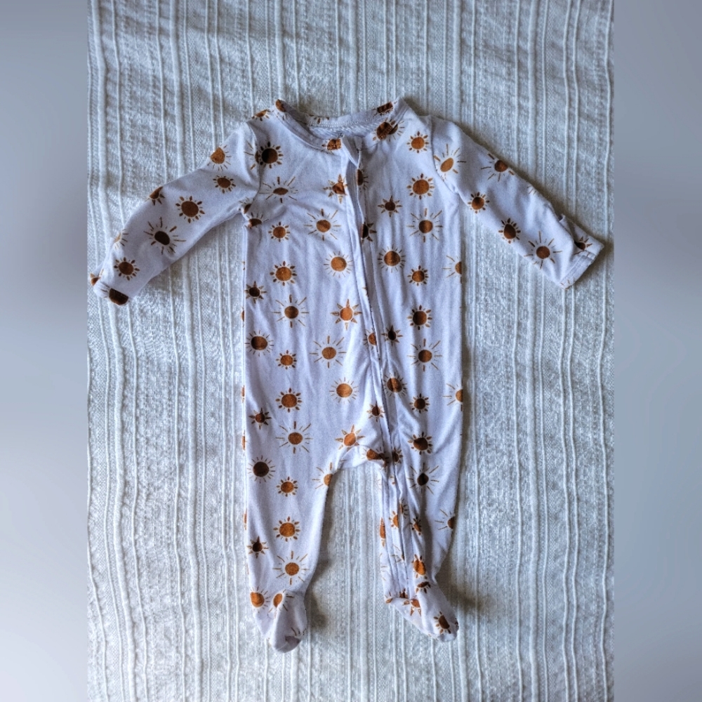 Caden Lane Zipper Footie 0-3M